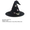 Butterfly Witch Hat Adjustable Design Lightweight Comfortable To Wear Party Top Hat Halloween Costume Accessory
