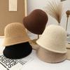 Simple Wool Knitted Warm Small Basin Hat Women's Autumn and Winter New Fisherman Hat