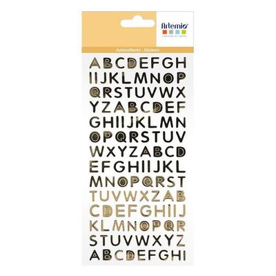 PVC Sticker Alphabet - Gold
