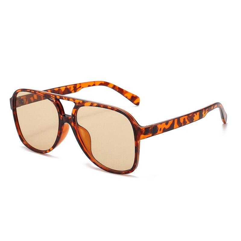 Vintage Oversized Sunglasses Women Retro Square Big Frame Sun Glasses Female Black Yellow Ins Style Oculos De Sol