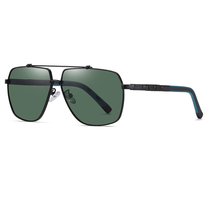 Pilot Polarized TR90 Frame Metal Sunglasses Square Double Bridge Men Women Driving Sun Glasses Luxury Cycling UV400 Eyewear