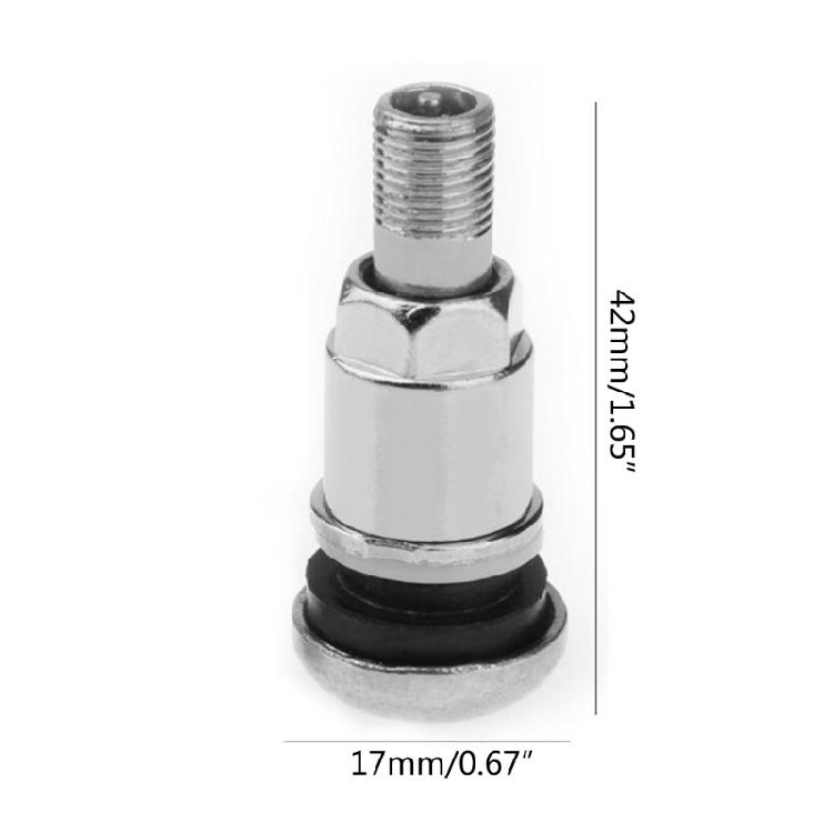 Easy To Install Metal Stems Vacuum Tire Valves Stems 4-piece/set for Car Tires