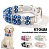 Dog Necklace Wear-resistant Detailed Plastic Little Pearl Pet Dog Collar Birthday Gift