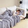 New Imitation Rabbit Plush Warm Blanket Set Or Only Blankets For Autumn Winter Soft Fluffy Warmth Lounger Sofa Throw Blankets