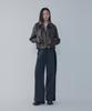 Bobeu Corduroy Mix Wide Denim Pants _Black_7156355006