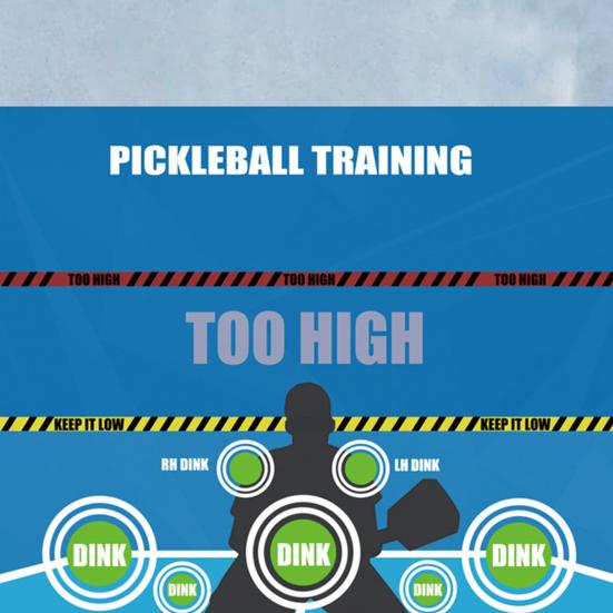 Indoor Outdoor Pickleball Trainer Pad Wear Resistant Strong Adhesive Simple Installation Wall Practice Rebounder Aid