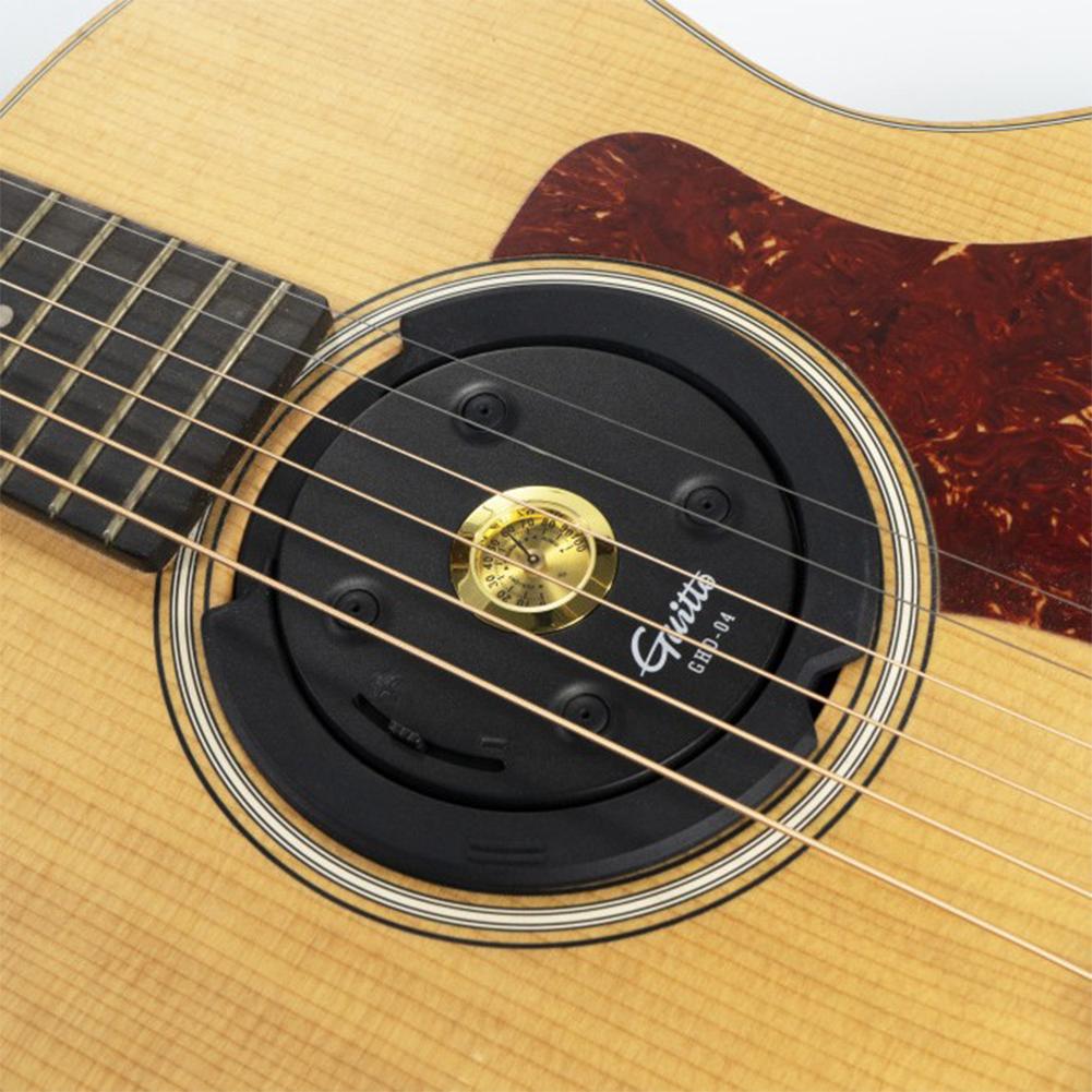 Acoustic Guitar Humidifier Guitar Sound Hole Cover with Guitar Hygrometer Folk Guitar Humidifier for Guitar Care & Maintenance