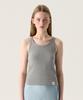 Tudument Ribbed Cotton Sleeveless Melange Gray