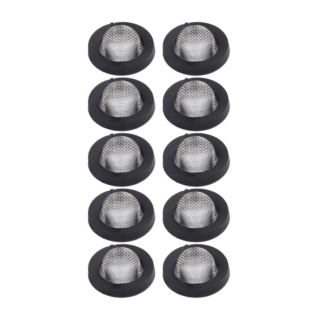 10pcs 1/2" 3/4" Garden Shower Hose Silicone Rubber Washers Filter Mesh Replacement For Garden Faucet Sealing Hose Connection