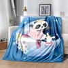 Pink Bunny In Flowers Blankets Are Suitable for Living Rooms,making Them an Ideal Choice for Outdoor Travel and Gifts.