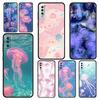 Phone Case For Samsung A56 A36 A26 A24 A12 A14 A16 A50 A70 A20E A22 A40 A34 A54 A42 A52 5G A04s A06 Cover Pink Jellyfish Oceanic