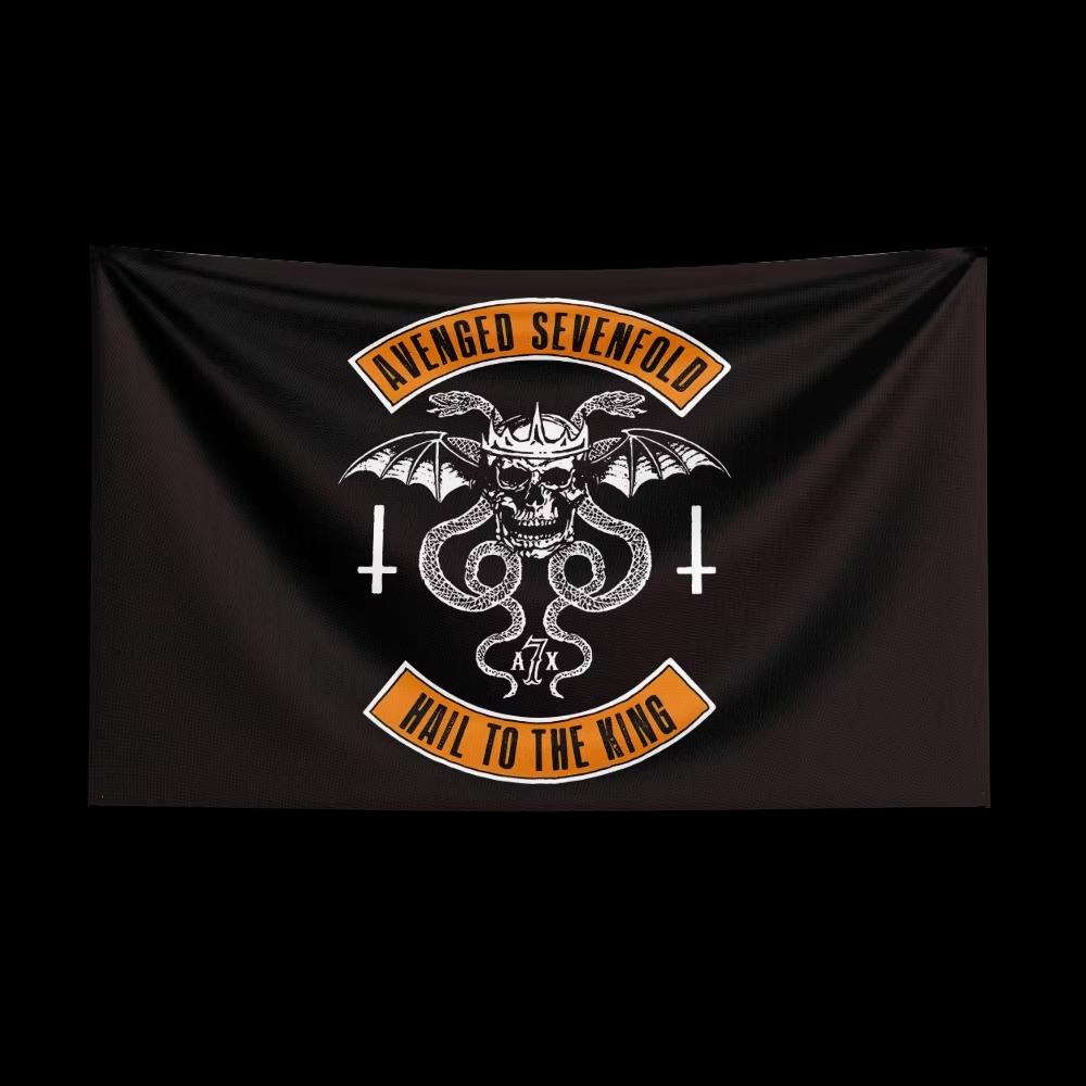 Rock Band Flag Tapestry AAvengeds Sevenfolds Aesthetic Room Decor Background Cloth Wall Art Decor OutDoor Concert Party Banner
