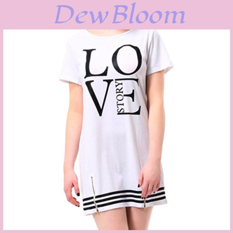 Elegantes Sport-Damen-Langarm-T-Shirt mit Letter-Love-Print, Freizeit-Einteiler, Reißverschluss