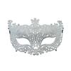 Masquerade Half Face Mask for Women Hollow Carving Glitter Party Mask Lightweight Comfortable Elastic Strap Halloween Costume Accessory