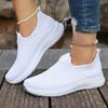 Chaussures pour femmes 2025, nouvelles chaussures de sport décontractées, respirantes et tricotées, légères et à enfiler, pour la marche et la course à pied