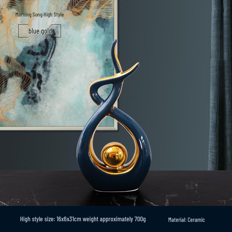 European Style Luxurious Ceramic Ornament for Home or Office Decor