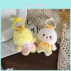 Plush Chicken Keychain With Butterfly Bow For Girls And Couples Gift Ideas