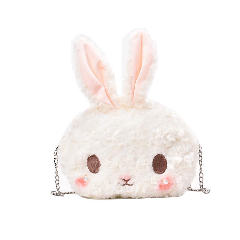 Mignon Sac Bandoulière Mini Lapin Avec Fermeture Éclair Et Poche Intérieure Pour Femmes