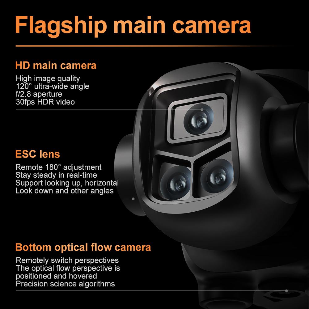 2026 V988 Drone Professional 8K HD Dual Camera Remote Control with 5G WIFI Large Screen FPV Foldable Quadcopter RC Dron