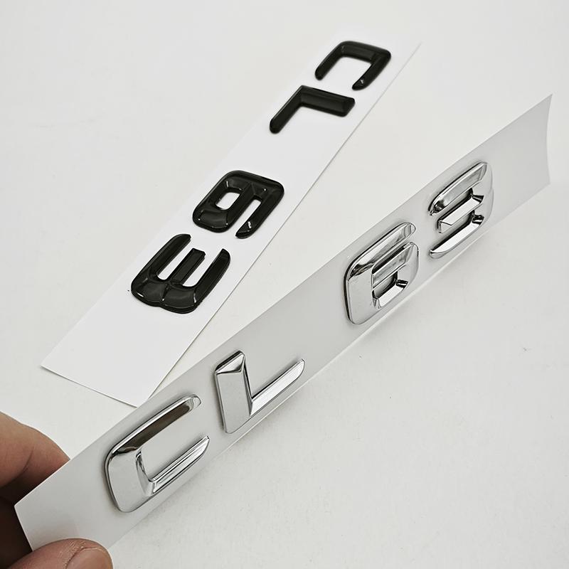 3D ABS Car Letters Sticker Logo CL 63 Badge Rear Trunk Emblem For Mercedes Benz AMG CL63 C215 C216 Tail Marking Accessories ML3