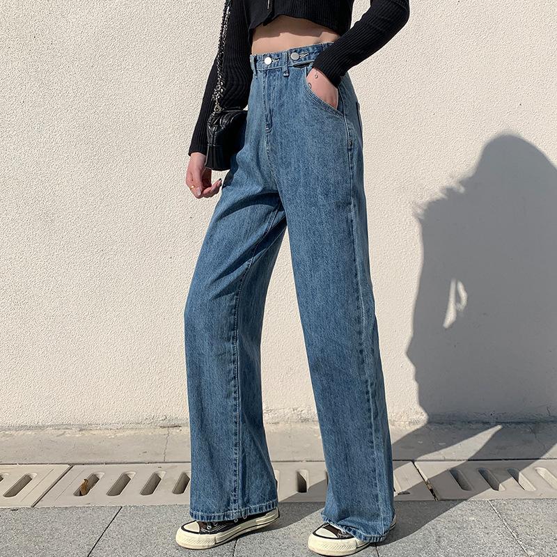 Women Pants Trousers High Waist Streetwear Lady Jeans Casual Women's Clothing
