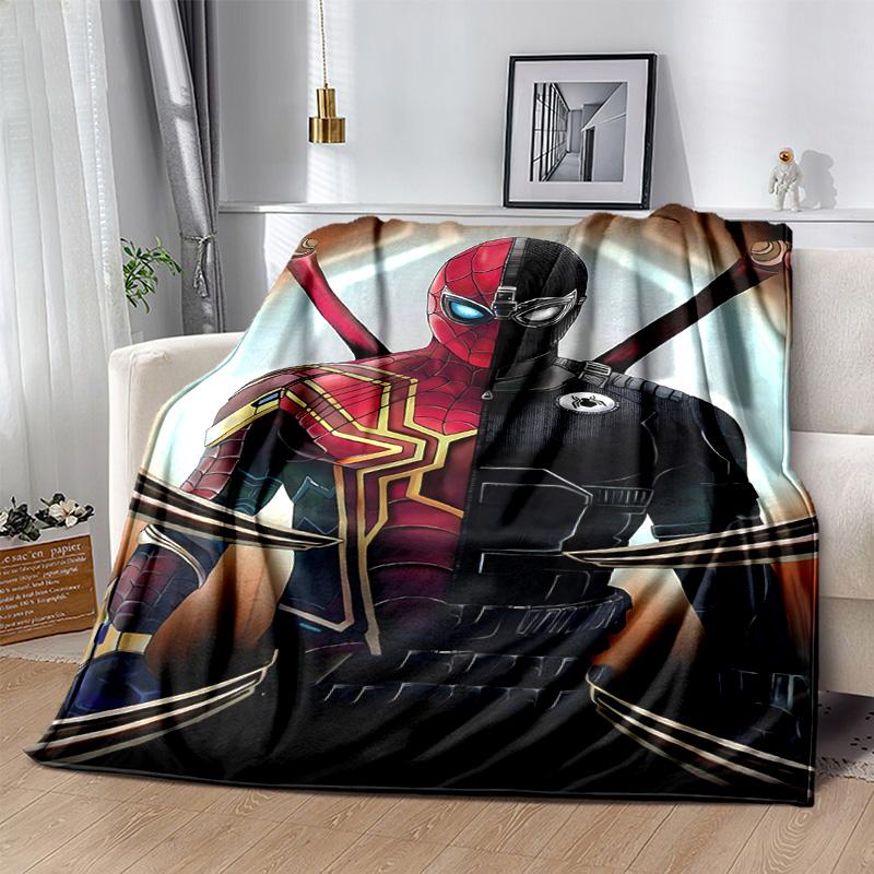 1pc Spiderman Spiderverse Marvel Soft Throw Blanket Flannel All Season Light Weight Living Room/Bedroom Warm Blanket. M731060