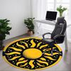 1pc Sunflower Mandala Chair Carpet for Office, Soft and Durable Office Rug for Interior Decoration, Perfect for Office Yy251227100
