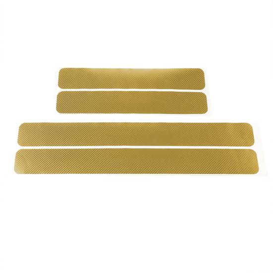 4Pcs/Set Practical Scuff Universal 3D Plate Sticker Car Wear-resistant Scuff Plate Sticker for Automobiles