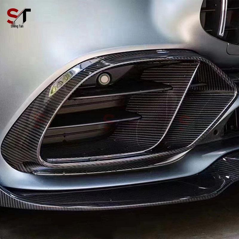 Mercedes GT50/GT53 AMG Carbon Fiber Front Bumper Fog Light Vent Frame