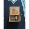 Wooden Hand Cranked Collectable Engraved Music Box (Happy Birthday)- Multi Color(Pack of 1)