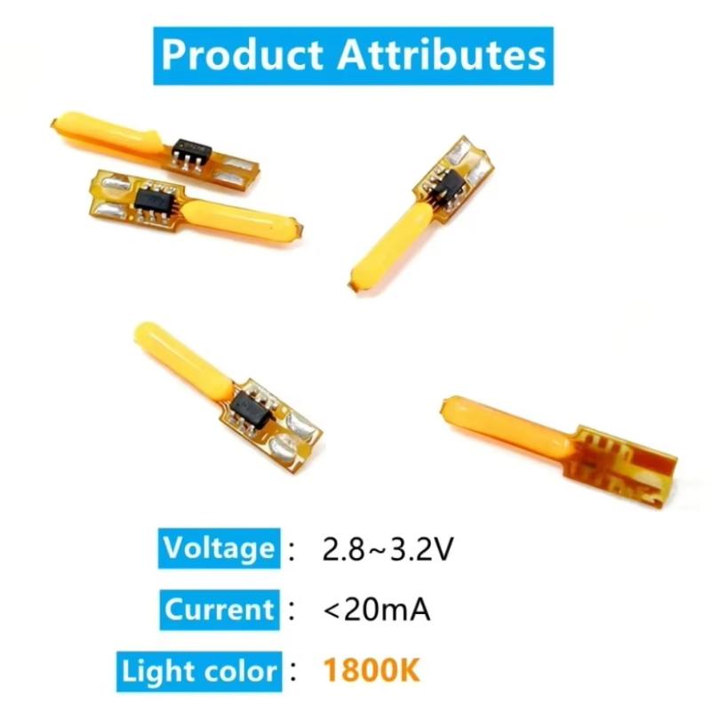 1/5/10Pcs Dc3V Led Flickering Flame Edison Filament Diode Diy Candle Bulb Birthday Party Decor For Diy Light Bulb Accessories