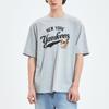 MLB Frown Bear Collection New York Yankees SS25 T Shirt Unisex Standard Heather Gray 3ATSE0253-50MGS