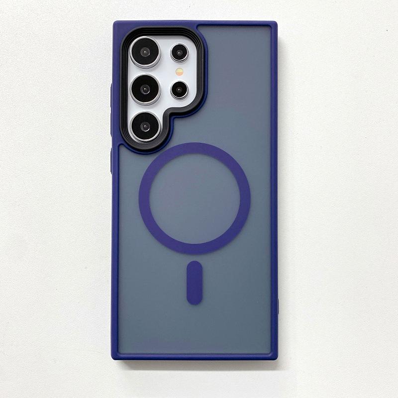 Suitable for Samsung S25ultra Mobile Phone Case Phantom Matte Skin Feel Magnetic Absorption S24 23 Anti Fall Case High End Anti Fingerprint