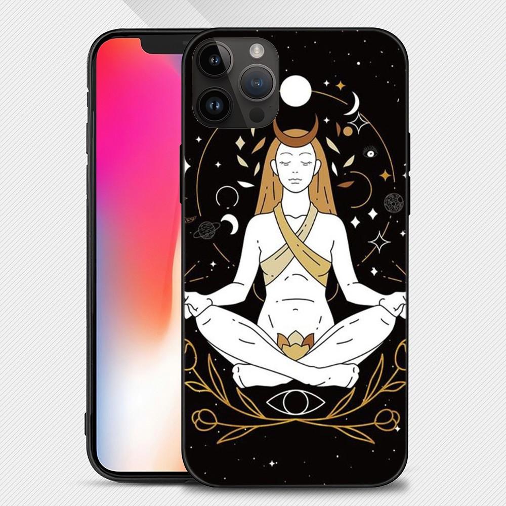 Witches Moon Tarot Mystery Totem Phone Case Iphone15 14 13 12 11 Pro Max Mini X 7 8 Soft Case