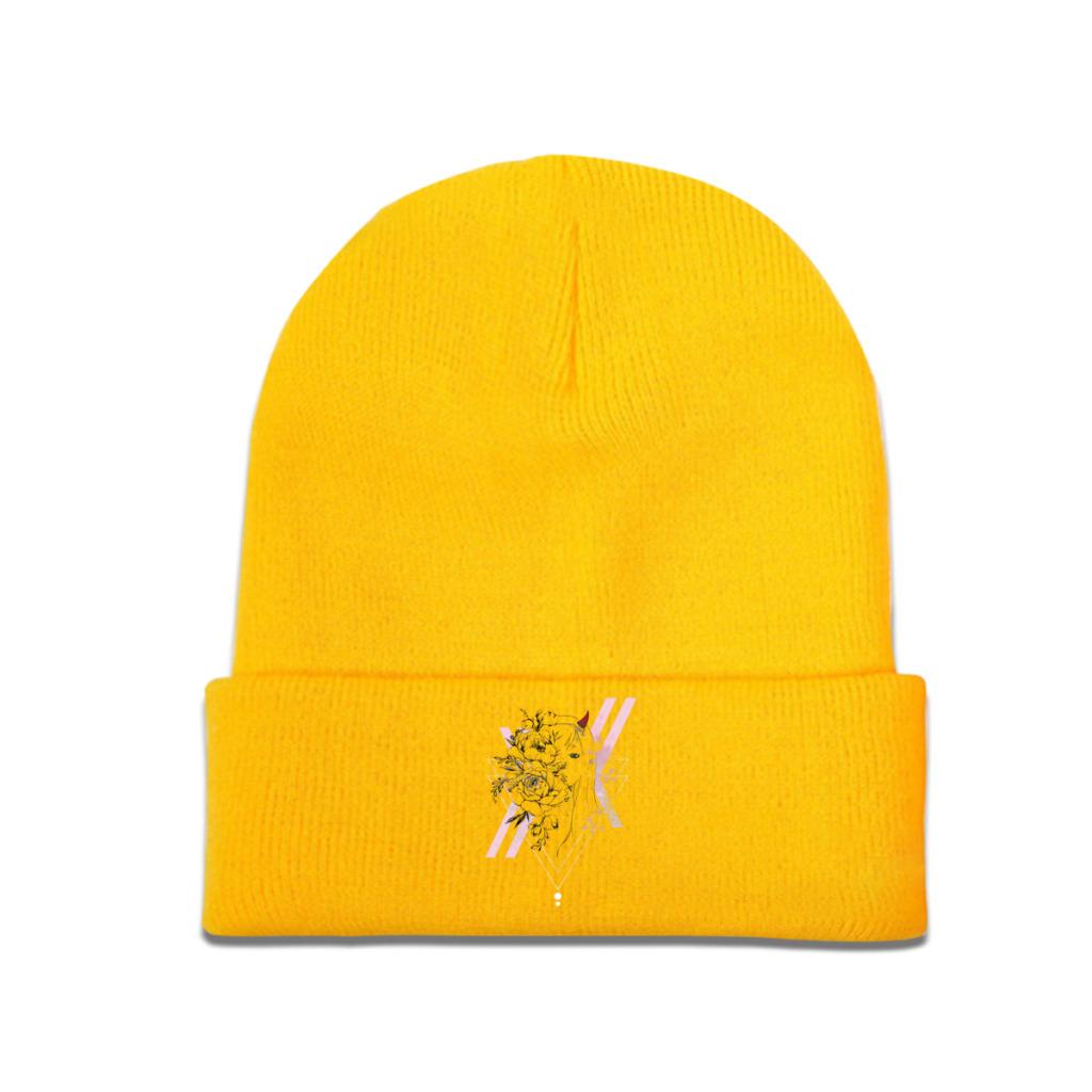 I Promise Darling Darling In the Franxx Zero Two Knitted Hat Women's Unisex's Skullies Beanies Winter Hat Casual Melon Cap
