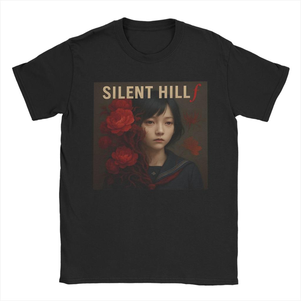 Silent Hill F Horror Game 2025 Graphic Printing T Shirts Men Women Gaming Lover 100% Cotton Tee Shirt Clothing