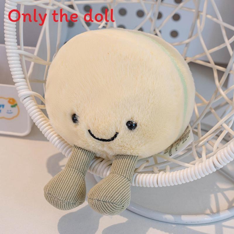 Plush Macaron Scented Fruit Toy With Smiling Expression For Kids Gift