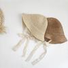 1pc moda rendas chapéu do bebê verão palha arco bebê menina boné praia crianças chapéu panamá princesa chapéus e bonés para crianças