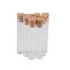 This Pack Contains 100 4ml Clear Glass Test Tube Bottles with Cork Stoppers, Measuring 12 X 60mm.