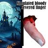 Halloween Horror Bloody Finger Prank Prop Bloody Severed Finger Finger Scary Realistic Bloody Severed Scary Fake Finger Pro V2E1