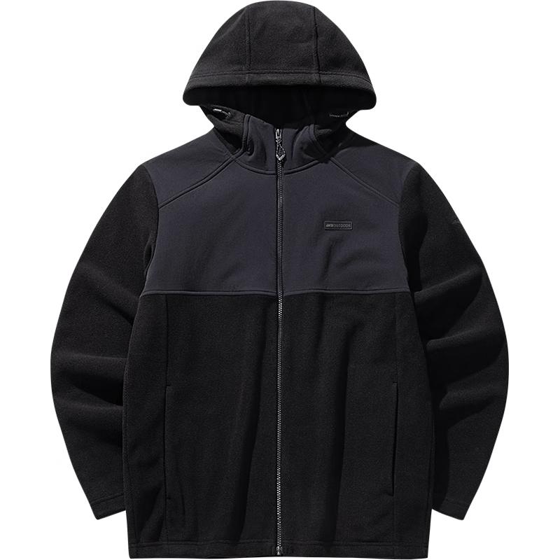 Anta Men's Outdoor Hooded Fleece Jacket