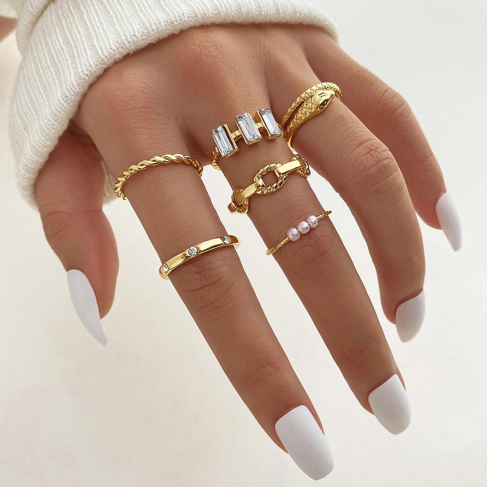 Cross Leaf Ring, Pearl Sun Moon Ring Set For Women
