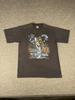 Vintage Native American Shirt Mens Small Black Horse Eagle Buffalo Made USA 90s