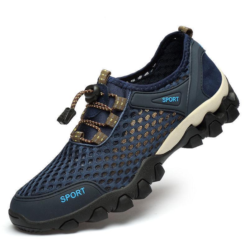 Men's Lightweight Breathable Summer Outdoor Mesh Water Shoes for Mountaineering