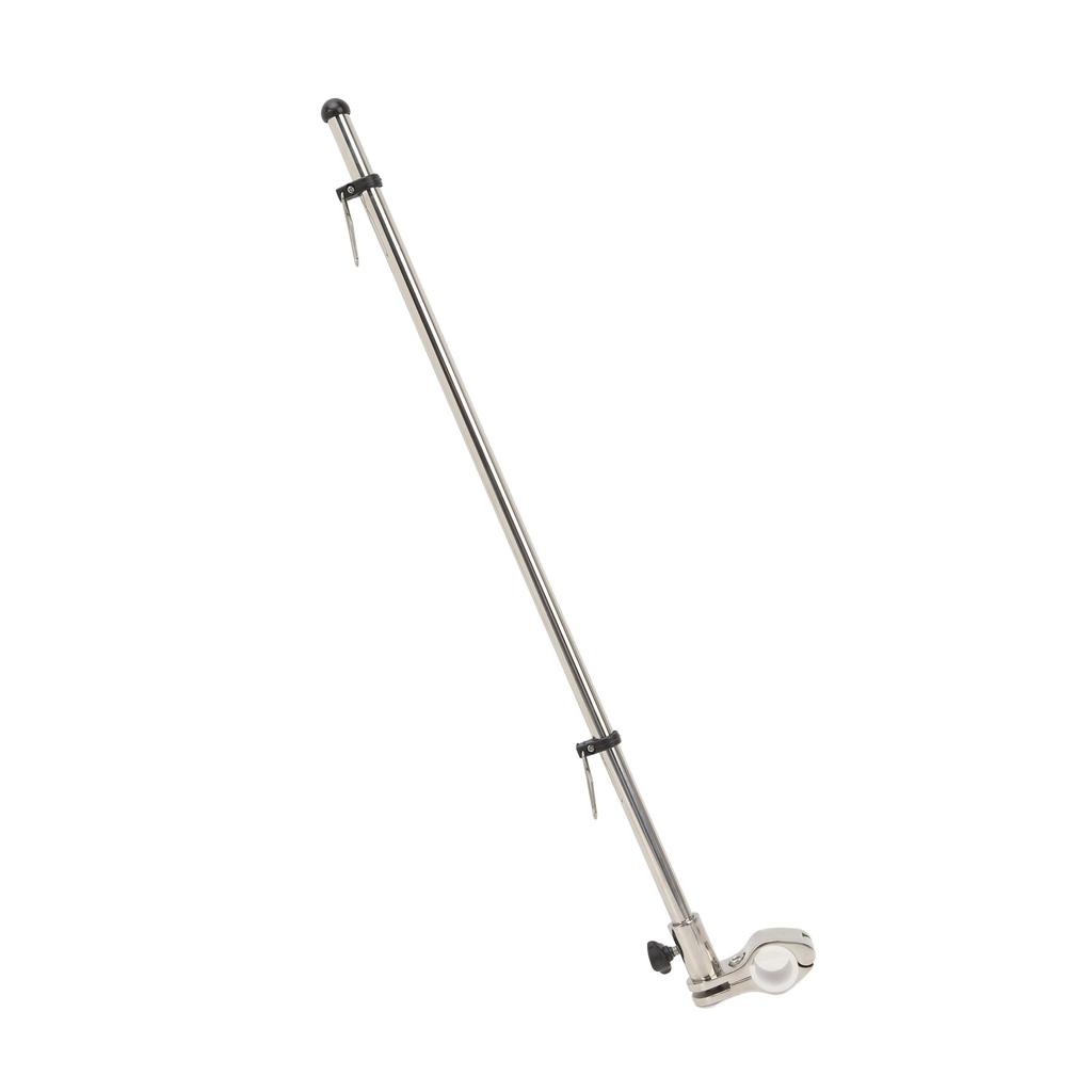 Marine Grade Rail Mount Flag Pole 560mm Stainless Steel Flag Pole For Boat Yacht 22.2 To 25mm Pipe Diameter Rail