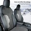 Flax Seat Pad Cover For Tesla Model 3 Model Y Breathable Comfortable Non-slip Car Front Drivers Passenger Rear Seatback Cushion
