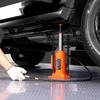 Air Hydraulic Bottle Jack, 12 Ton Max Load Capacity, 265-505 Mm Lifting Range, Pneumatic/Manual Heavy Duty Welded Bottle Jack with Hand Pump for SUV,