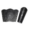 Middeleeuwse Polsband Perfect voor Kostuumfeesten Bijeenkomsten Cosplay Embossed Handschoen Armbeschermer Handschoen Bruine Polsband