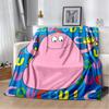 Rodina Barbapapa Anime Kreslená Deka, Měkká Přehozová Deka pro Domov Ložnice Postel Pohovka Piknik Cestování Kancelář Krycí Deka Děti