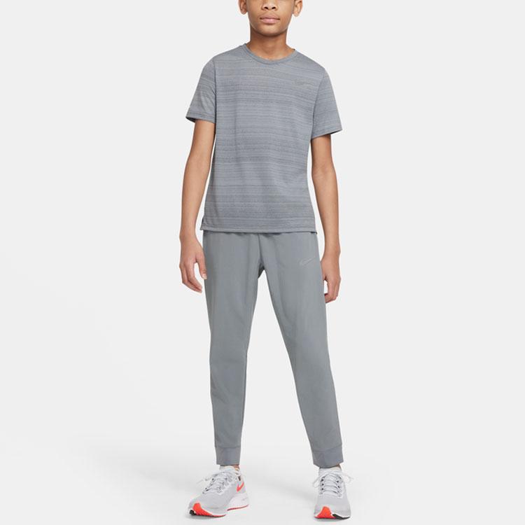 Pantalon de survêtement en maille Nike pour enfants Gris fumée DD8428-084